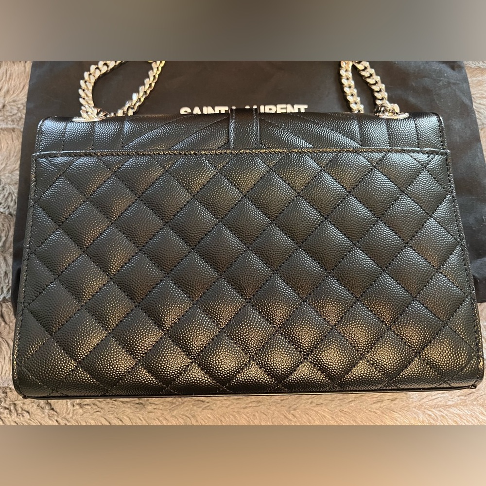 💯Auth BNIB YSL Medium Tri-Quilted Matelasse Bag - Picture 4 of 13